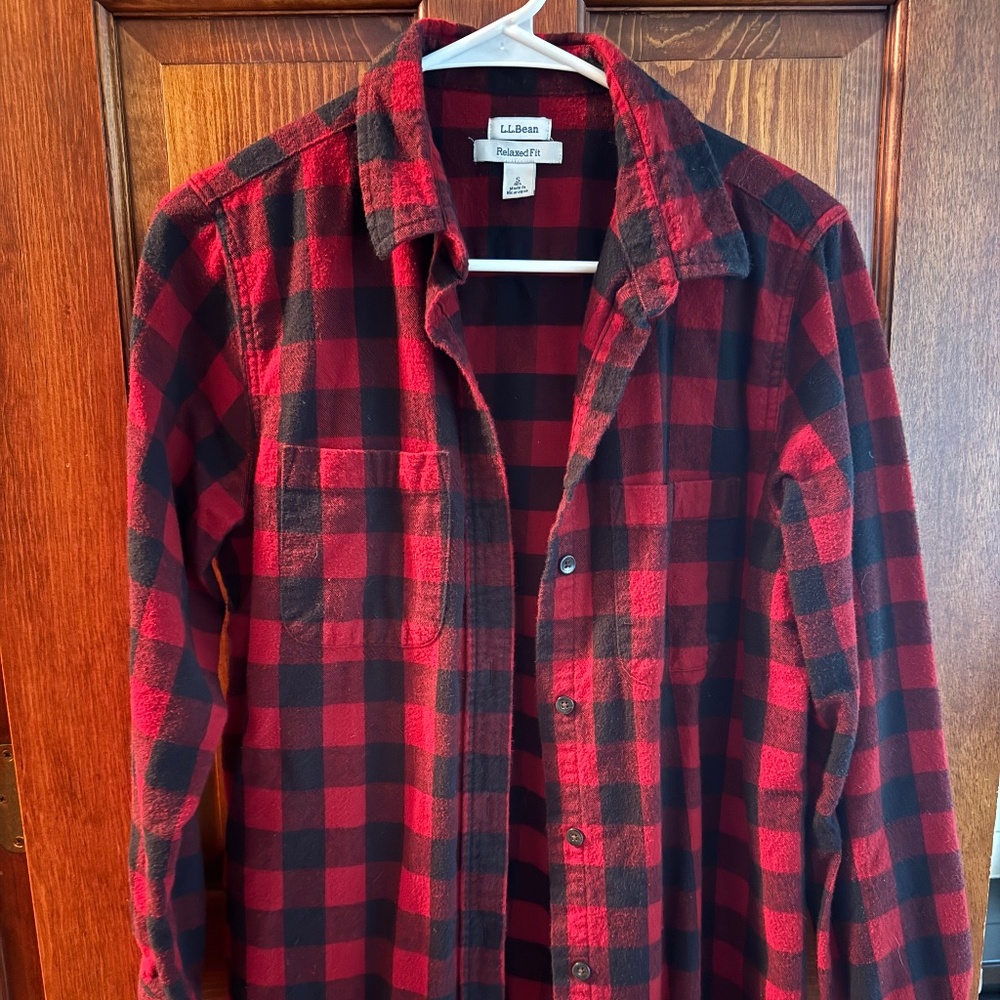 Women’s LLBean Tunic Flannel Size S